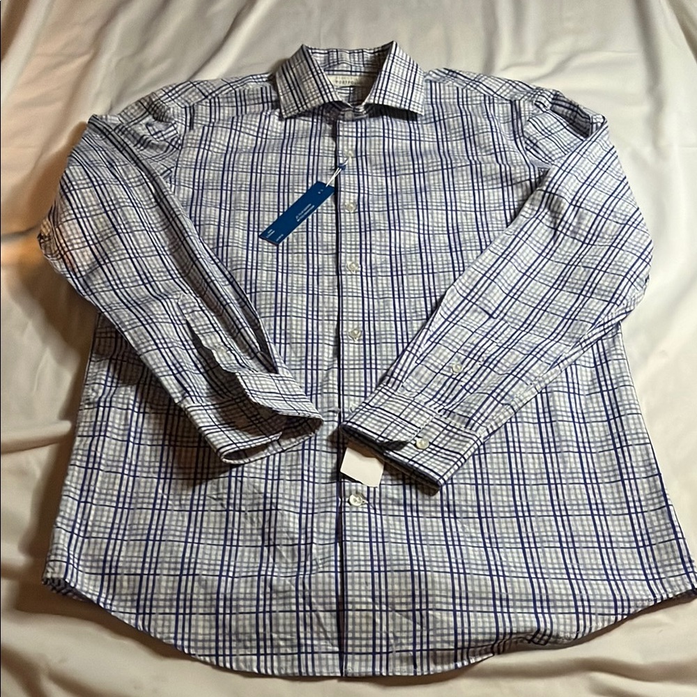 NWT Perry Ellis Portfolio Plaid ButtonDown Shirt